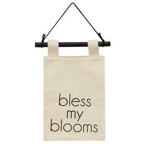 Bless My Blooms Fabric Hanging;
