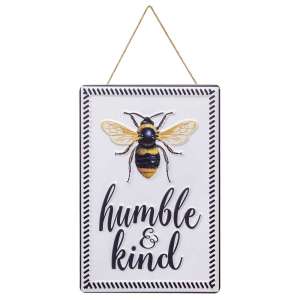 Bee Humble and Kind Metal Sign - # 90849