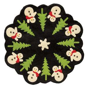 Snowman and Christmas Tree Felt Mat - # CS37652