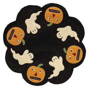 Ghost and Pumpkin Felt Mat - # CS37653