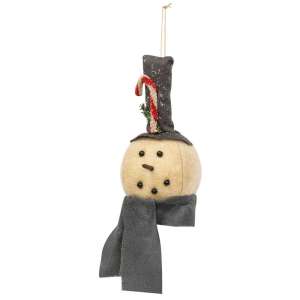 Candy Cane Snowman Ornament - # CS37693
