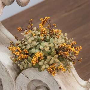 Mustard Pebble Creek Half Sphere, 10" -