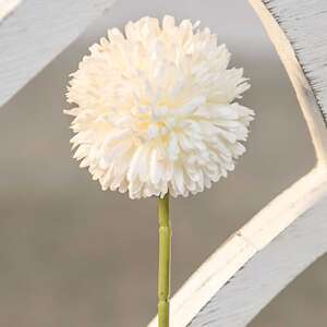 Pompom Stem, White;