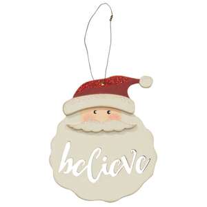 Santa Believe Ornament;