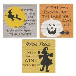 Hocus Pocus Halloween Blocks - 3 asst.