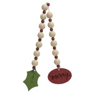 Merry Beaded Ornament - # 35112