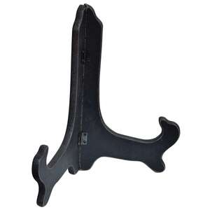 Wooden Plate Stand - Large - BLACK;
