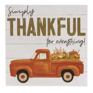 Simply Thankful Truck Box Sign #34991