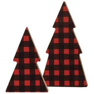 Tree Sitters, Red Buffalo Check - Set of 2
