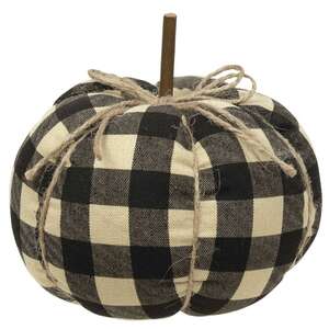 Black Buffalo Check Pumpkin - Small #CS37715