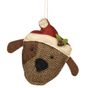 Fabric Dog Ornament