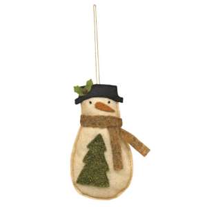 Snowman w/Tree Ornament #CS37860