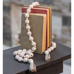 Strung Woods Bead With Tassels