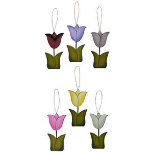 6/Set, Springy Tulip Ornaments