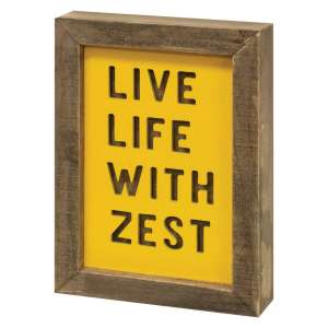 #35319, Live Life With Zest Frame