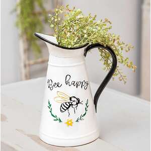 #70066 Bee Happy Enamel Pitcher