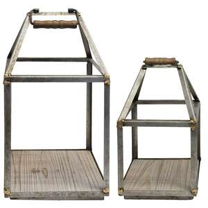 2/Set, Antiqued Open Air Lanterns