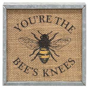 Bee's Knees Metal Box Sign