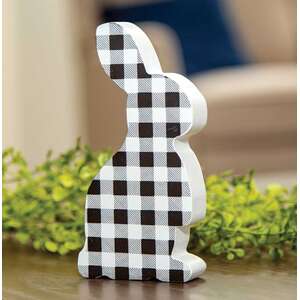 #91000 Black & White Buffalo Check Chunky Bunny