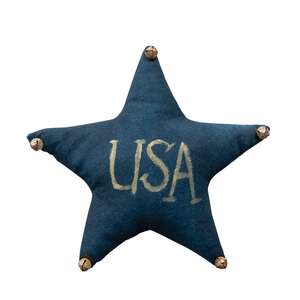 Navy USA Star Ornament w/Jingle Bells