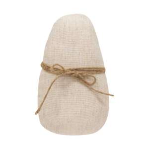 Small Ivory Egg With Jute Bow #CS37957