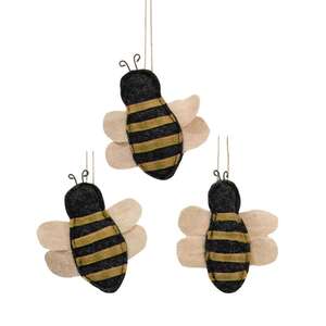 3/Set, Mini Bee Ornaments #CS37977