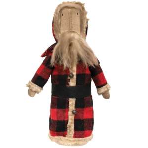 Buffalo Check Santa Doll #cs38013