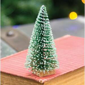 #17922 Frosty Bottle Brush Tree, 4"