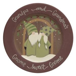 Gnome Sweet Gnome Plate #35434