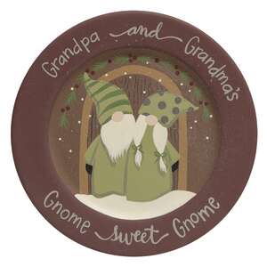 Gnome Sweet Gnome Plate;