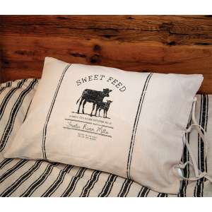 #54031 Sweet Feed Farmhouse Stripe King Pillow Sham