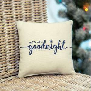 #54040 And To All A Goodnight Mini Pillow