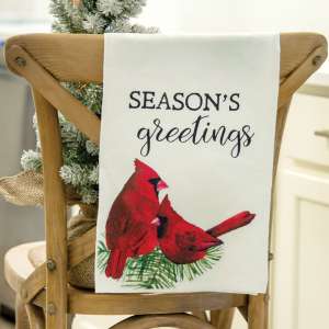 #54042 Season's Greetings Cardinal Dish Towel
