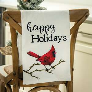 #54043 Happy Holidays Cardinal Dish Towel