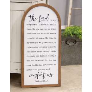 #65166 Psalm 23 Arch Sign