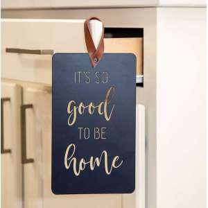 #90987 It's So Good To Be Home Black Metal Cutout Plaque