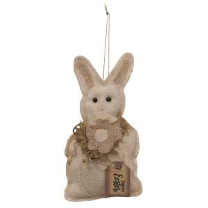 Happy Easter Flower Bunny Ornament #CS37981-3
