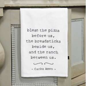 Carbs Amen Dish Towel;