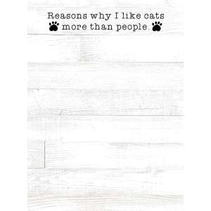 #54090 Reasons I Like Cats More Than People Mini Notepad