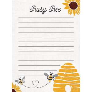 #54101 Busy Bee Mini Notepad