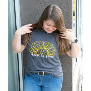 Choose To Shine Sunflower T-Shirt, XXL