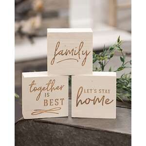 Family Engraved Blocks 3/Asstd.