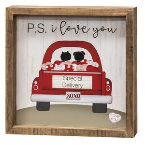P.S. I Love You Framed Sign