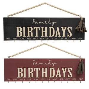 Family Birthdays Calendar, 2 Asstd.