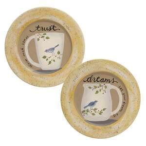 Bluebird Mug Plate, 2 Asstd.