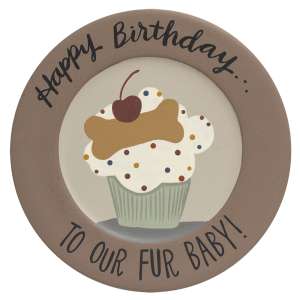 Happy Birthday To Our Fur Baby! Plate #35454