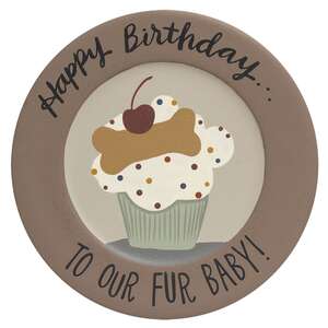 Happy Birthday To Our Fur Baby! Plate