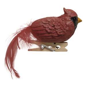 Resin Cardinal Clip Ornament #35477