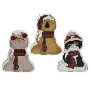 Chunky Christmas Kitty, 3 Asstd.