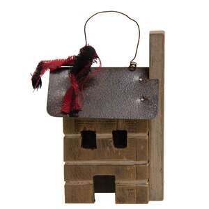 Primitive Town Cabin Ornament